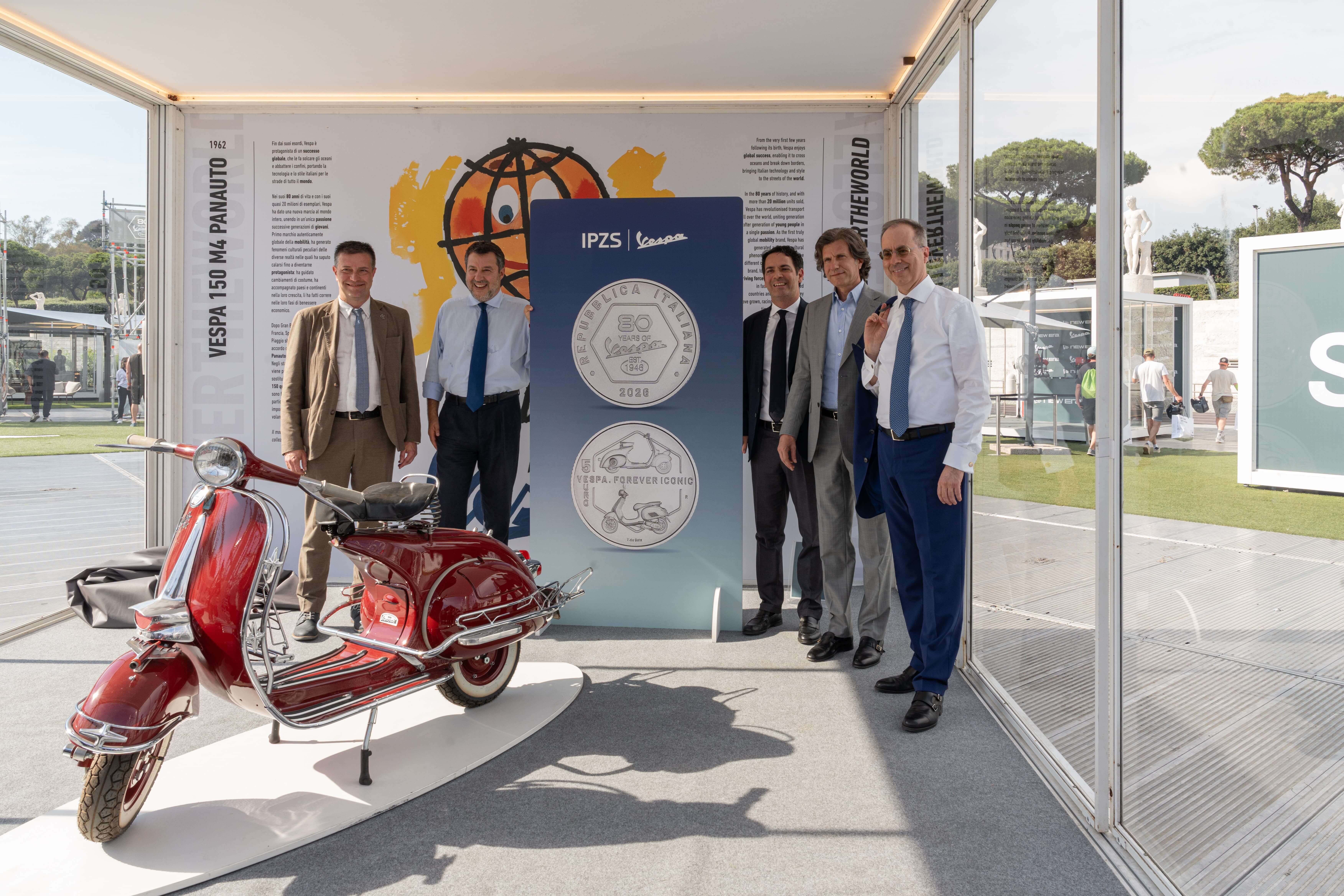80 Years of Vespa: Commemorative Coin Issued Today