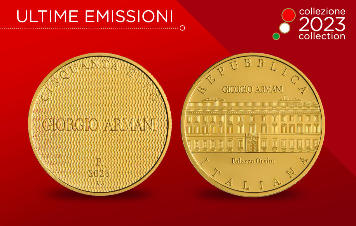 La Maison Armani tra le eccellenze italiane della Collezione Numismatica 2023 della Repubblica italiana