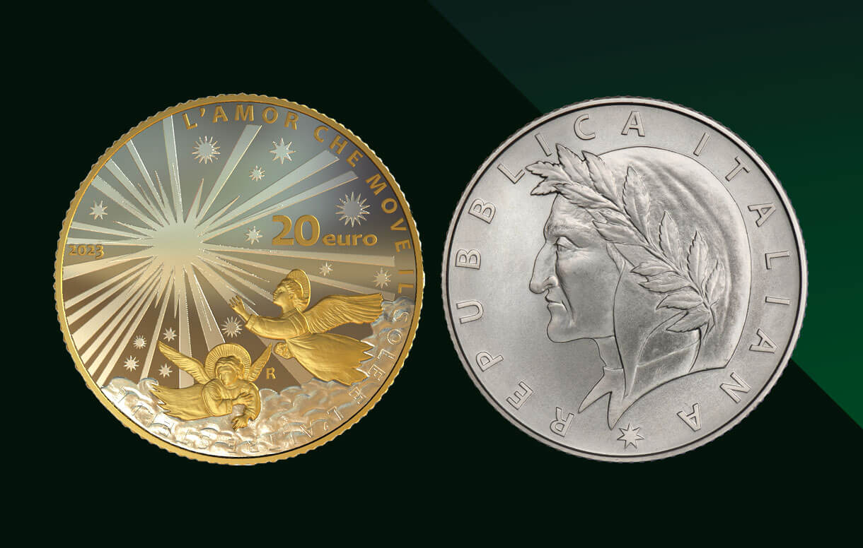 Collezione Numismatica 2023: emessa la moneta ispirata al Paradiso che completa la Serie celebrativa dedicata a Dante Alighieri e alla Divina Commedia