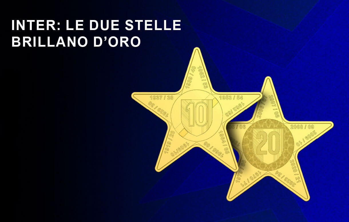 Zecca di Stato: Inter, due medaglie d'oro per i 20 scudetti