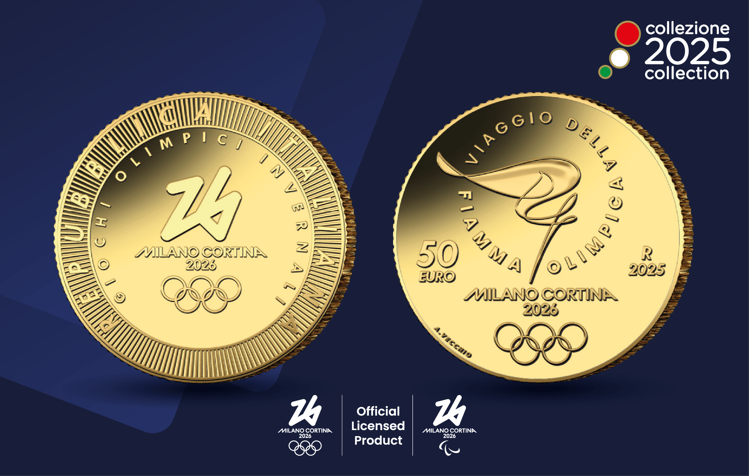 Collezione Numismatica 2025: un'oncia d'oro per i Giochi Olimpici Invernali di Milano Cortina 2026