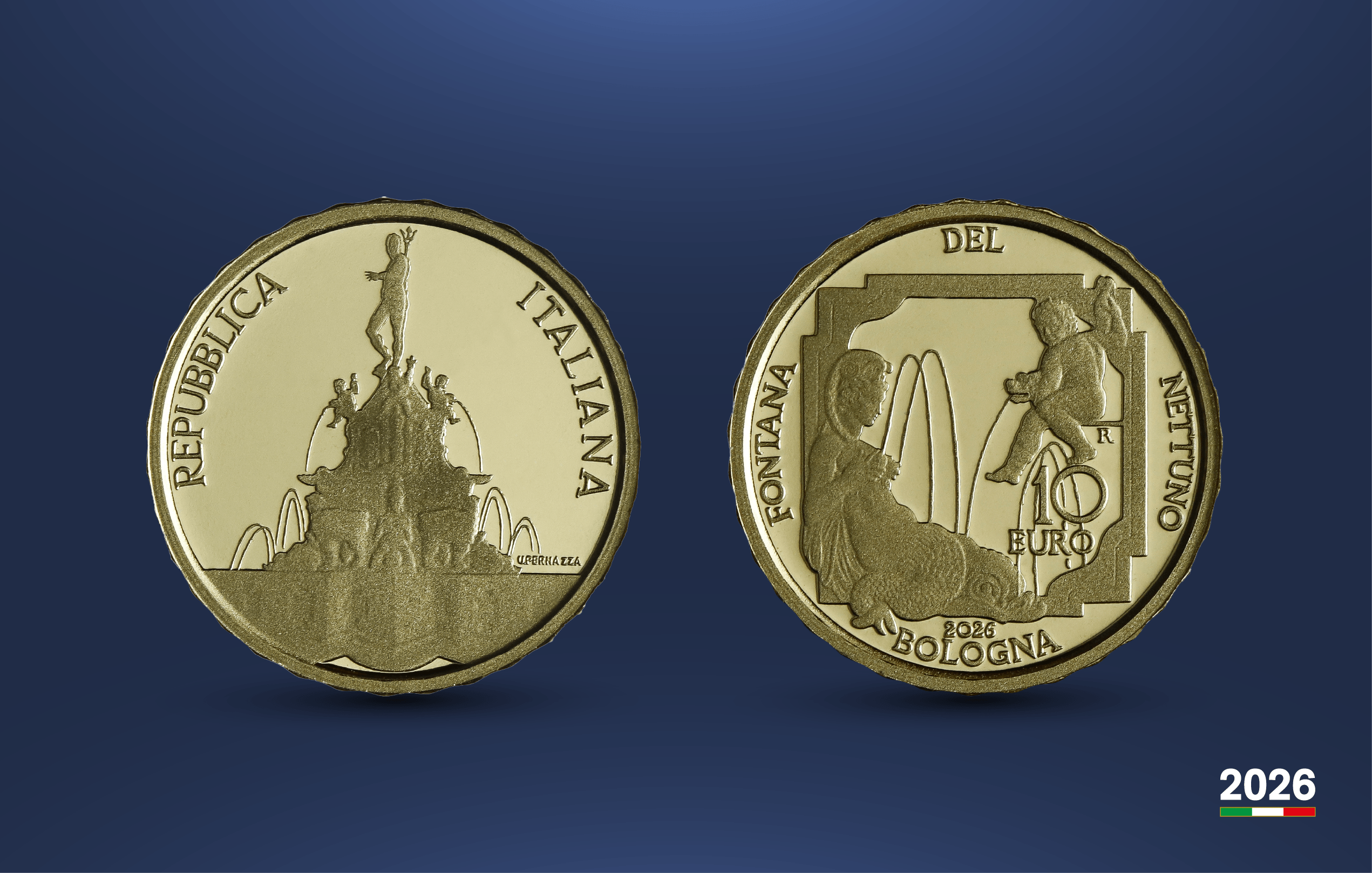 Numismatica, il Nettuno di Bologna per la nuova la micromoneta della Serie 